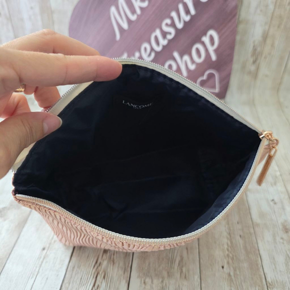 Lancome Rose Gold Cosmetic Makeup Bag Pouch - Picture 4 of 4